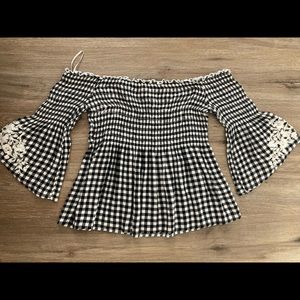 Off The Shoulder Smocked Top